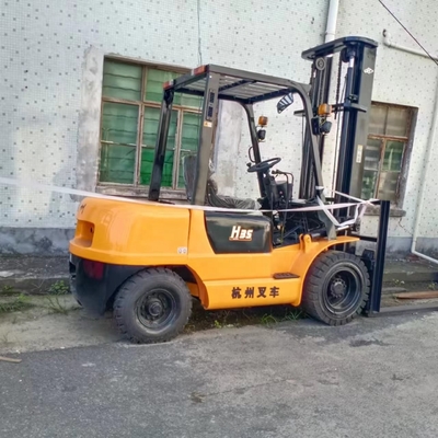 좋은 상태 HANGCHA H35 3.5톤 디젤 파워 팔레트 리프팅 트럭 1100mm 포크 너비