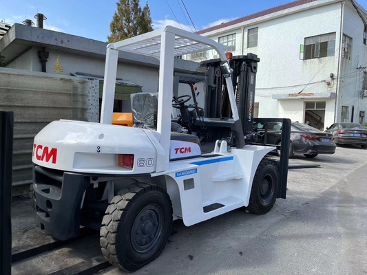 일본 공사용 TCM 6톤 디젤 포크리프트 원색 무게 6000kg