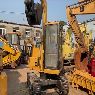 40kW 사용된 Caterpillar 미니 발굴기 중고용 발굴기 E70B 원색
