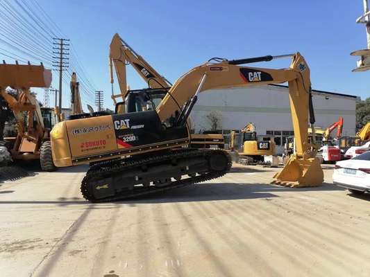 잘 작동하는 발굴기 CAT 320d2 발굴기 6970.1mm 수직 벽 발굴 깊이