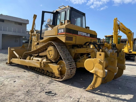 중고 일본 Caterpillar CAT D7R 미니 도저 낮은 근무 시간 및 4m3 도저 용량