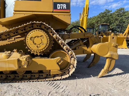 중고 일본 Caterpillar CAT D7R 미니 도저 낮은 근무 시간 및 4m3 도저 용량