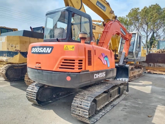 5.5톤 Doosan DH55 크롤러 발굴기 원본 한국 엔진과 0-2000 작업 시간