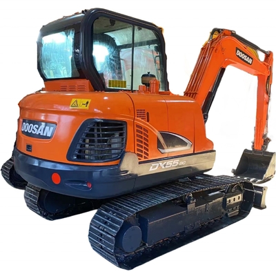 낮은 에너지 소비 Doosan DX55 건설용 발굴기 5.25TON 운영 무게
