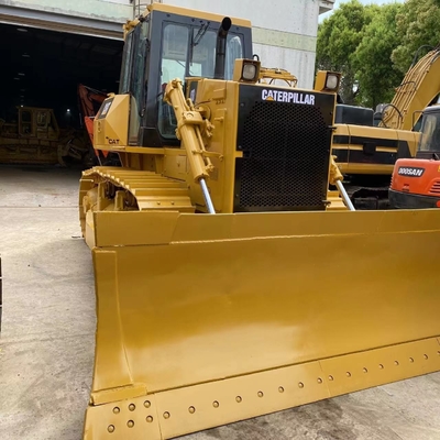 노란색 사용 된 Caterpillar D7G2 볼도저 다른 버킷 용량으로 프로모션