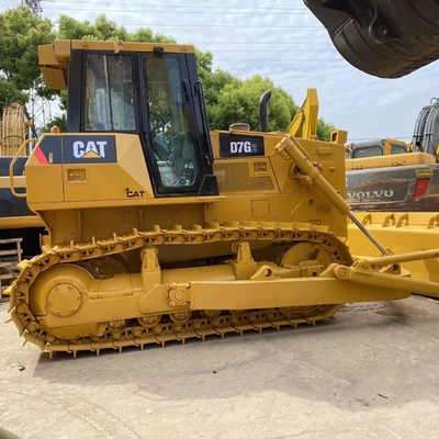 노란색 사용 된 Caterpillar D7G2 볼도저 다른 버킷 용량으로 프로모션