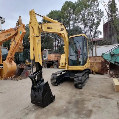 6000 KG 코마쓰 PC60 원형 수압 펌프와 함께 중고용 크롤러 덱거 발굴기