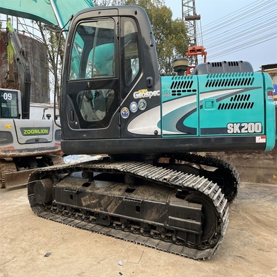 일본에서 사용 된 중고 Kobelco SK200-8 발굴기 20톤 건설 크롤러 기계