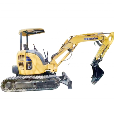 KOMATSU 수압 실린더 사용 된 미니 발굴기 PC35 3.5톤 크롤러 발굴기