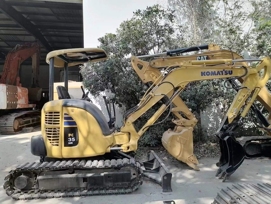 KOMATSU 수압 실린더 사용 된 미니 발굴기 PC35 3.5톤 크롤러 발굴기