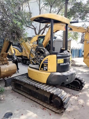 KOMATSU 수압 실린더 사용 된 미니 발굴기 PC35 3.5톤 크롤러 발굴기