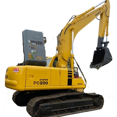 첨단 수압 시스템과 함께 사용 된 코마쓰 PC200-6 발굴기 19400 KG 기계 무게