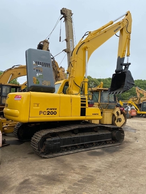 첨단 수압 시스템과 함께 사용 된 코마쓰 PC200-6 발굴기 19400 KG 기계 무게
