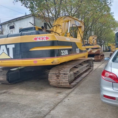 중고 Cat 320B 발굴기 Caterpillar 원색의 지구 이동 기계