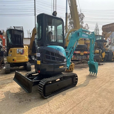 좋은 상태의 Kobelco SK35 수압 크롤러 파고기 3.5TON 운영 무게