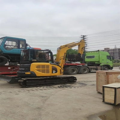 원본 일본 엔진과 다른 수압 펌프와 함께 KOMATSU PC55MR 크롤러 발굴기