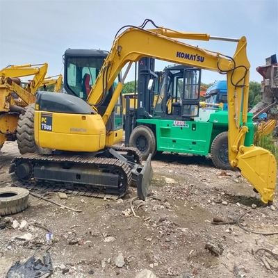 사용된 KOMATSU PC78US 7톤 소형 수압 크롤러 발굴기 잘 작동