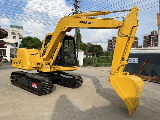 KOMATSU PC70 크롤러 머신 7톤 수압 장비 건설 부러기 기계