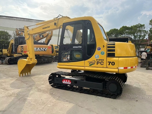 KOMATSU PC70 크롤러 머신 7톤 수압 장비 건설 부러기 기계
