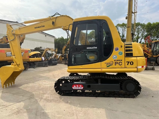 KOMATSU PC70 크롤러 머신 7톤 수압 장비 건설 부러기 기계