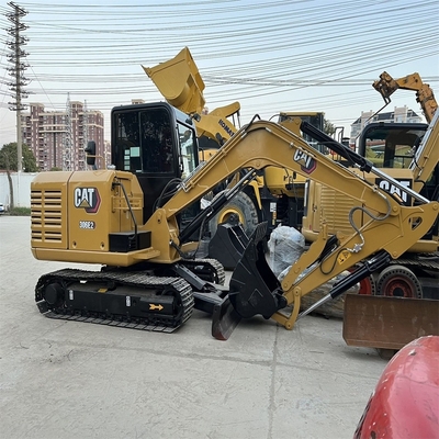 작은 6톤 사용 된 발굴기 CAT 306E2 수압 크롤러 발굴기 작동 무게 6톤