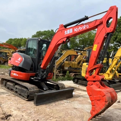 일본 오리지널 KUBOTA KX163 미니 발굴기 6톤 크롤러 건설 기계