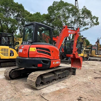 일본 오리지널 KUBOTA KX163 미니 발굴기 6톤 크롤러 건설 기계