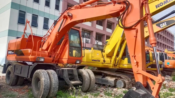 DOOSAN DH150w-7 바퀴 발굴기 원본 페인트와 16000 KG 건설을 위한 재고