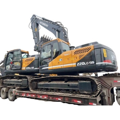 중고용 현대 220LC-9S 발굴기 원본 페인트 90kW 파워 리우안 수압 밸브