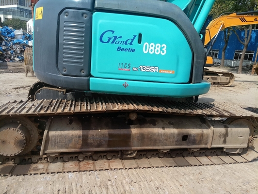KOBELCO 사용 된 크롤러 발굴기 SK135S 좋은 상태 원본 페인트 수압 발굴기