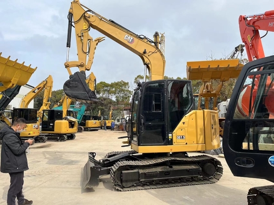 일본에서 사용 된 Caterpillar 307.5 미니 발굴기 낮은 시간 및 7500 KG 기계 무게
