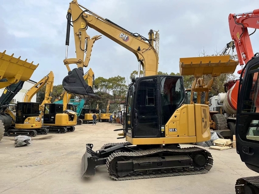 CAT 307.5 일본에서 사용 된 미니 발굴기 7500 KG 기계 무게