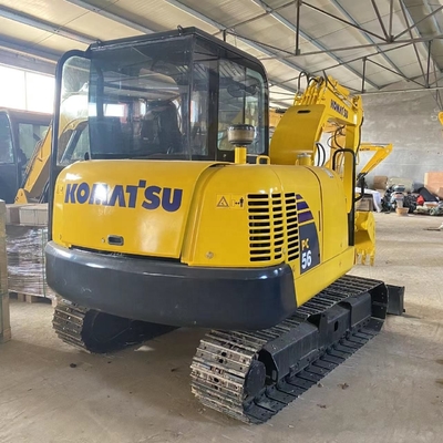 일본에서 사용 된 미니 디거 5.6TON KOMATSU PC56 크롤러 발굴기 저연료 소비