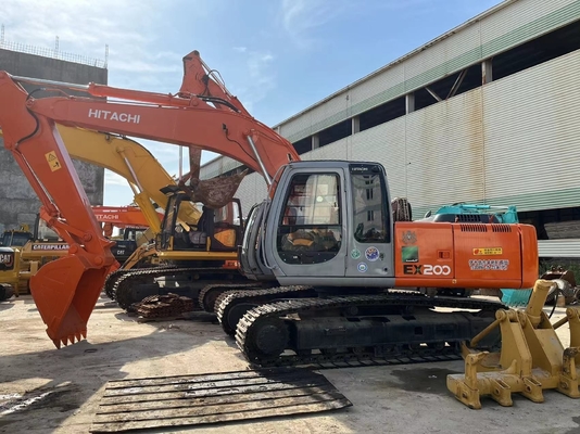 사용 된 히타치 EX200 Zaxis 120-6 ISUZU 엔진과 Vickers 수압 밸브가있는 발굴기
