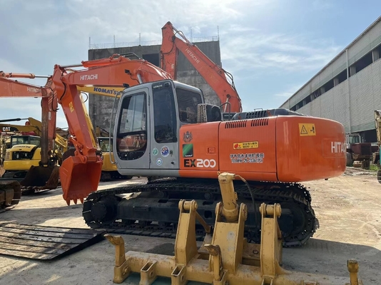 사용 된 히타치 EX200 Zaxis 120-6 ISUZU 엔진과 Vickers 수압 밸브가있는 발굴기