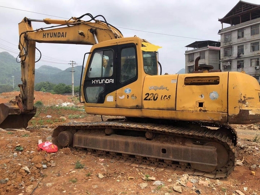 한국 오리지널 22톤 현대 220LC-5 중고용 크롤러 디버