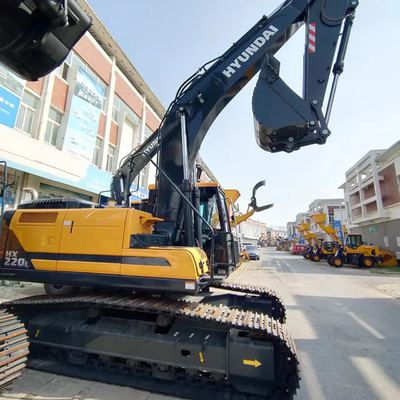 사용 된 현대 HX220L 발굴기 22 톤 크롤러 머신