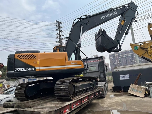 현대 220LC-9s 원본 색상과 한국에서 좋은 상태의 사용 된 발굴기