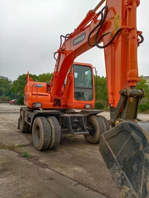높은 작동 효율성 Doosan DH150W-7 일본 엔진으로 사용 된 트랙터 발굴기