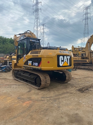 18000 KG 사용 된 CAT 318d 발굴기 좋은 상태와 일본 원본 엔진