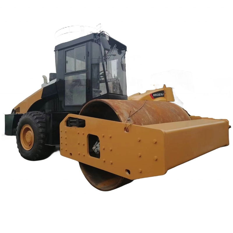 15톤 작동 무게 사용 된 Sany SSR220AC 도로 롤러 좋은 작업 상태