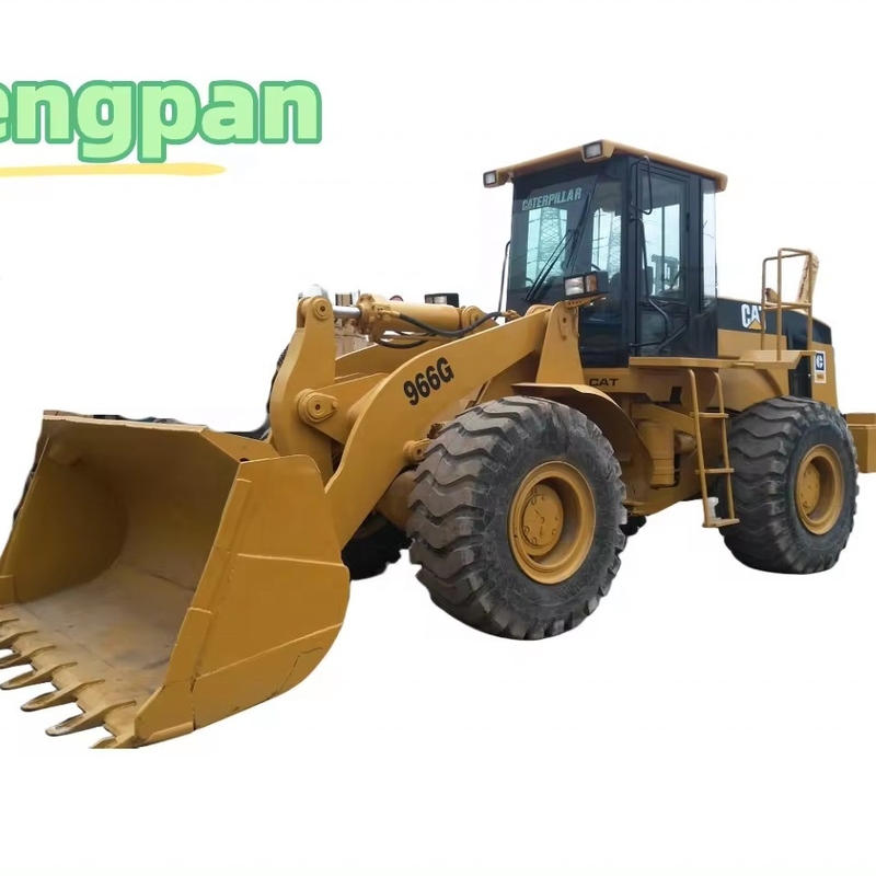 11000 12000 kg 기계 무게 사용 된 CAT 966G 바퀴 로더 Nabtesco 수압 펌프