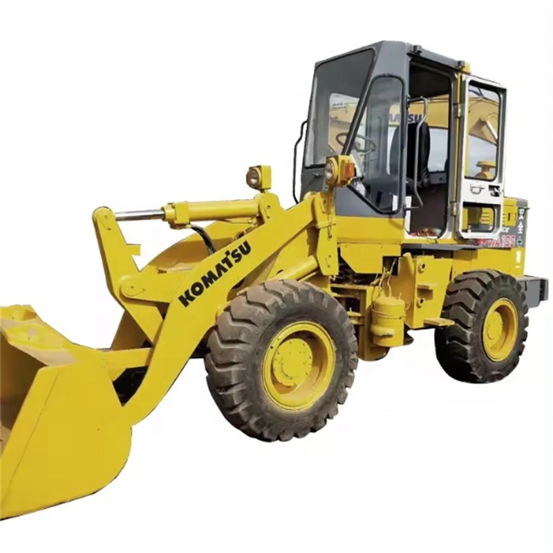 3톤 부하량 KOMATSU WA100 사용 된 바퀴 부하기 중장비 용품 상태