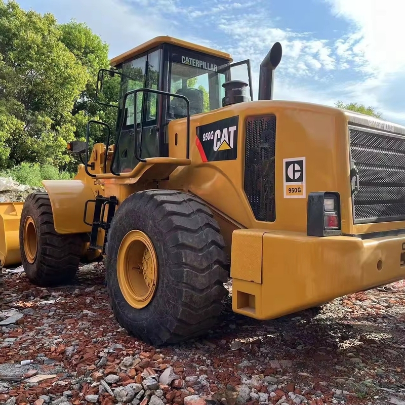 노란색 CAT950G 휠 로더 9 톤 등급 부하 최고 시장