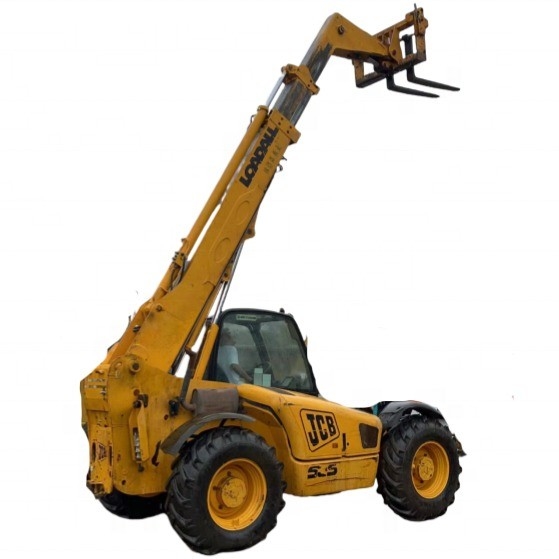 망원경 핸들러 JCB 505 10톤의 작동 무게에 좋은 상태에서 사용 된 포크리프트