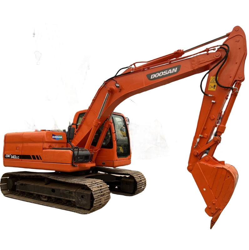 20kW 사용 된 Doosan 15톤 발굴기 DX140LC 일본 원본 사용 된 발굴기 Digger Doosan