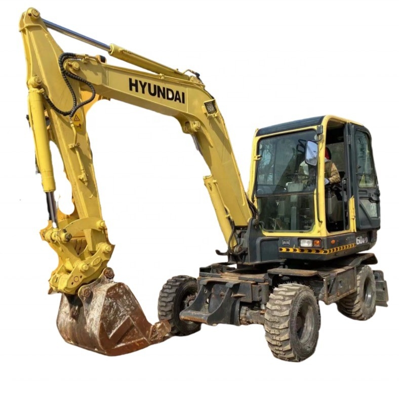 현대 60w-9 중고 한국 원본 6톤 발굴기 크롤러 발굴기 6000kg 기계 무게