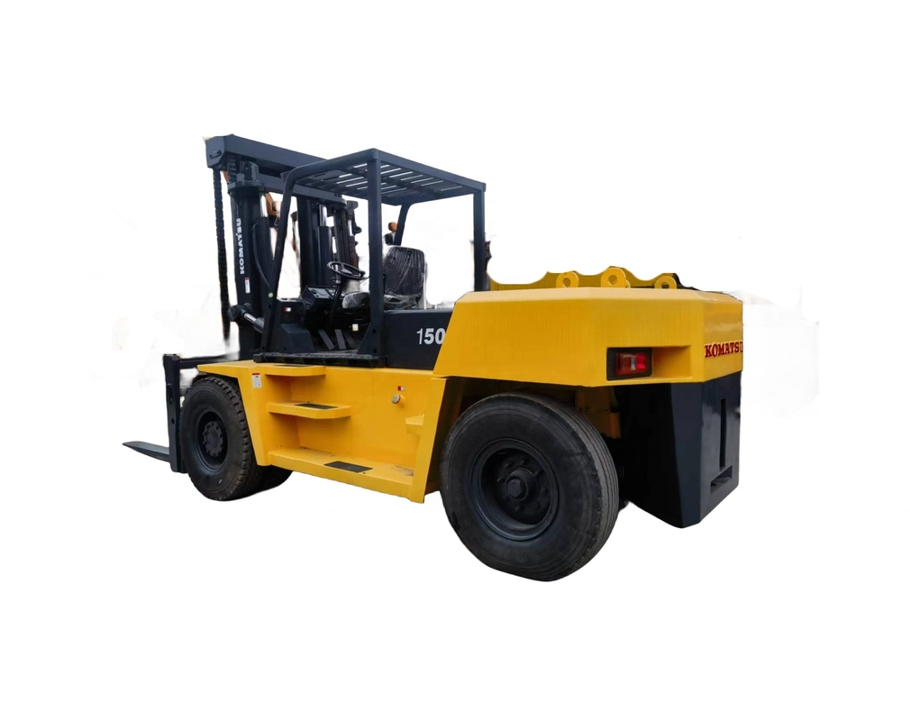 저렴한 USED 96KW 포크리프트 TCM FD15ton EPA 엔진 수압 포크리프트 KOMATSU FD15on
