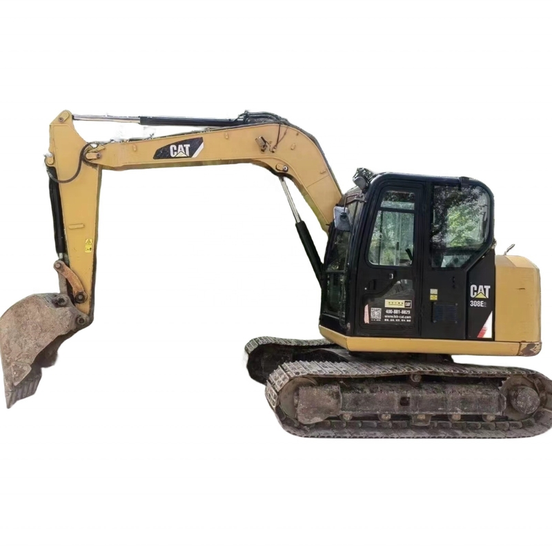 8 톤 사용 된 일본 오리지널 페인트 디젤 발굴 기계 미니 발굴기 Caterpillar 308E2