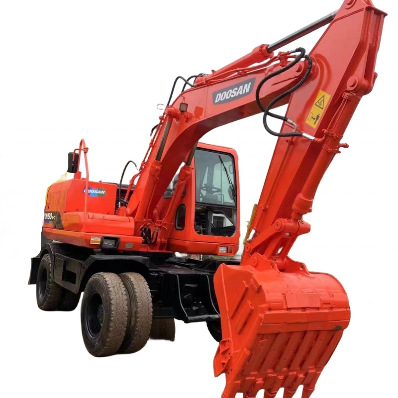 일본 Doosan DH150W-7 원본 페인트와 0.1m3 버킷 용량으로 발굴기 일본